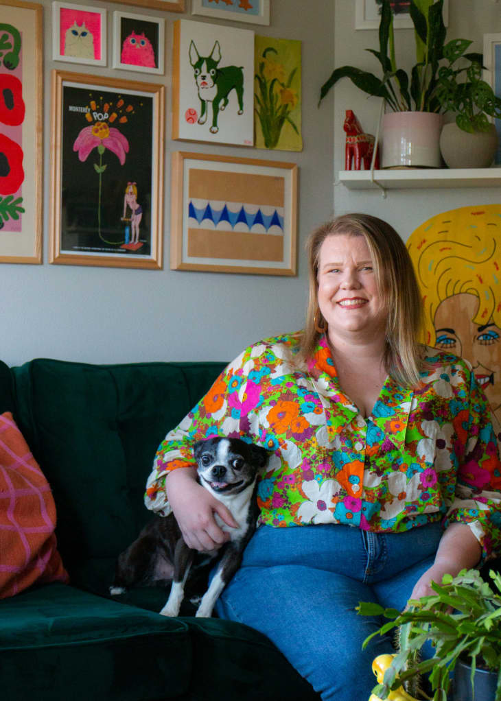 A DogThemed Picture Wall Is a Focal Point in This Apartment
